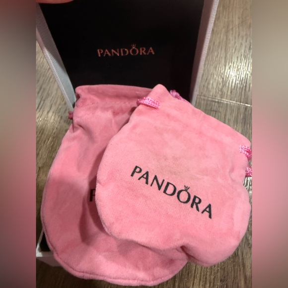 Pandora Silver Bracelet with Heart Charm - Picture 4 of 5